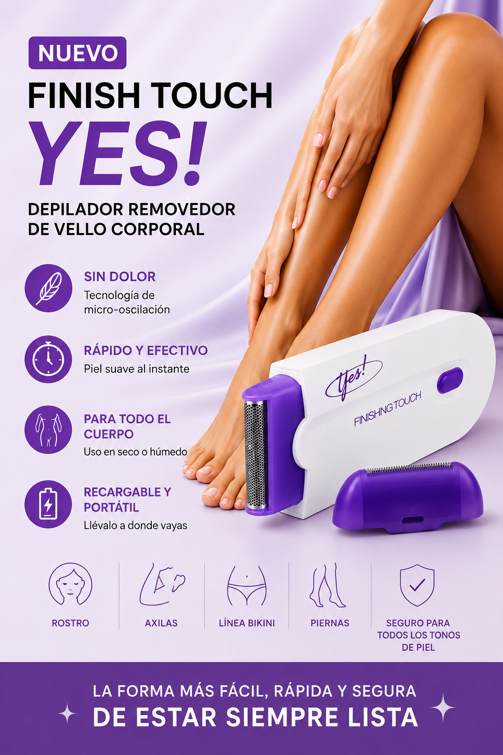 Depiladora Inalámbrica Recargable