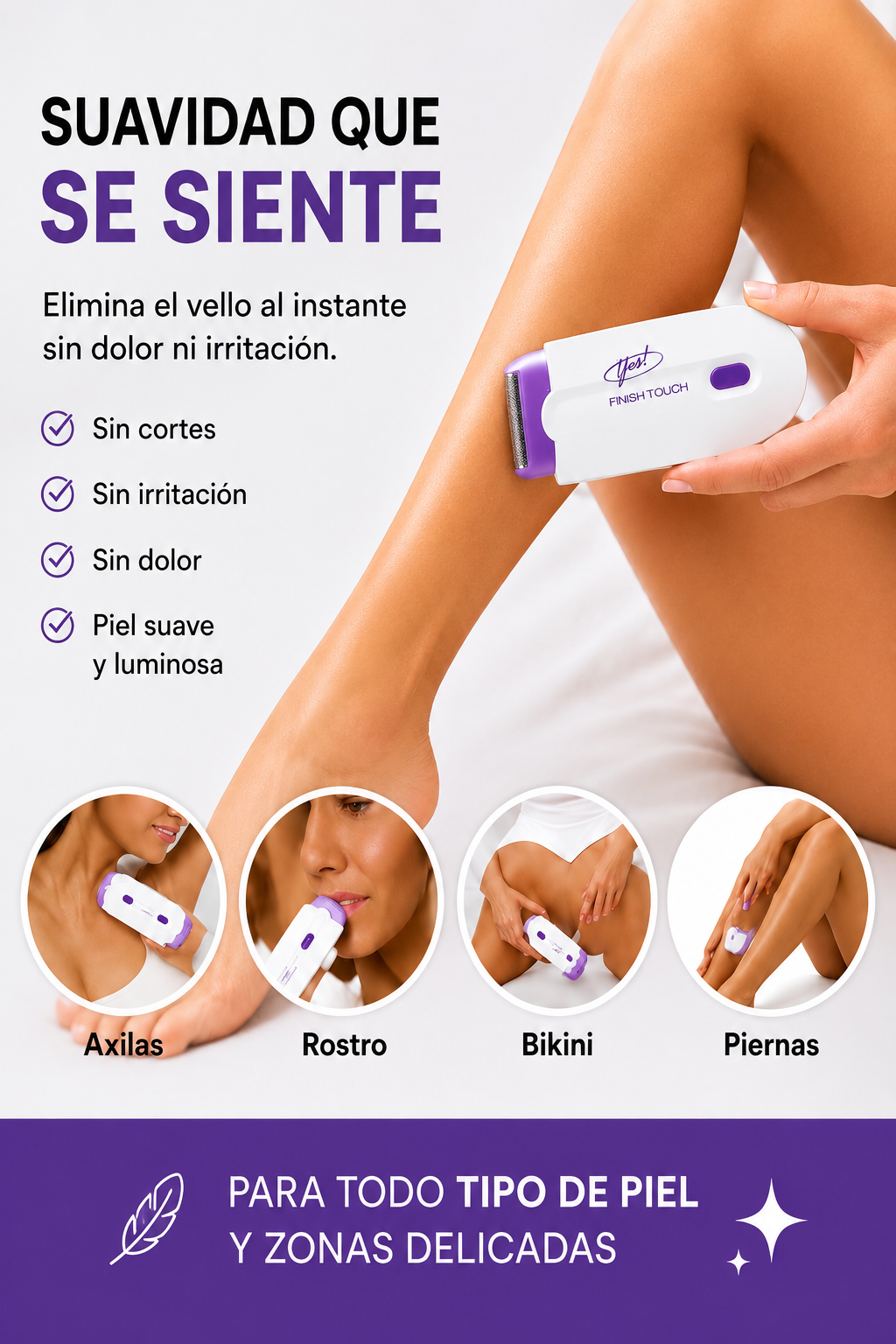 Depiladora Inalámbrica Recargable