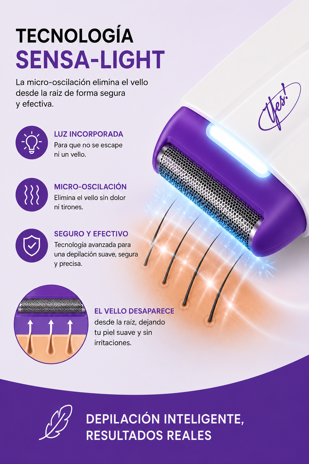 Depiladora Inalámbrica Recargable