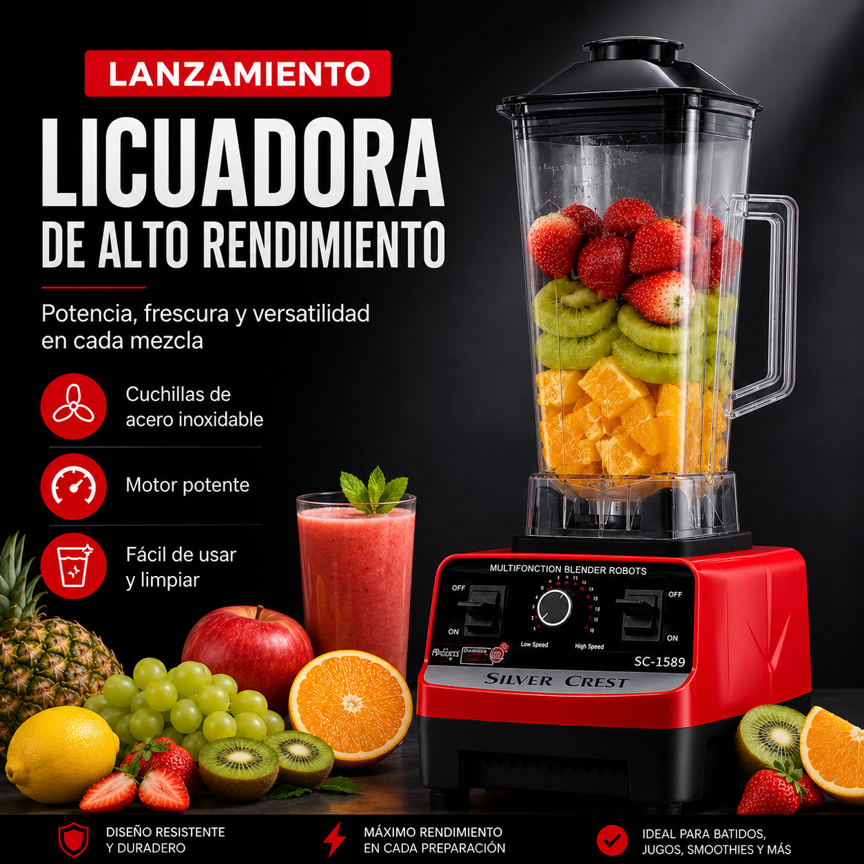 X- LICUADORA 2LITROS - Profesional