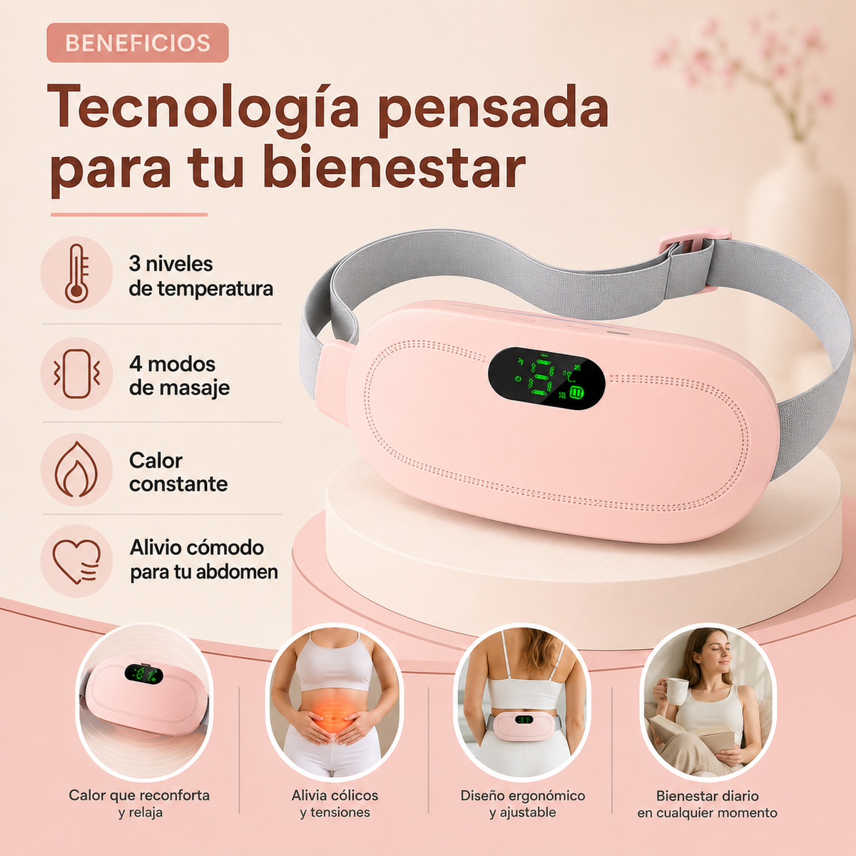 CalmaHer – Cinturón para el Alivio Menstrual